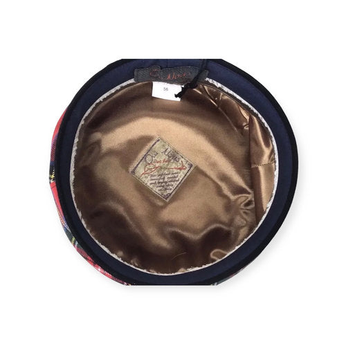 OUI Mütze Schottenmütze BARETT Baskenmütze Gr.56+57 UNISEX Schottenkaro