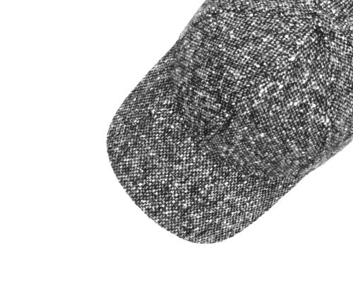 STETSON Mütze Basecap Donegal Tweed schwarz/weiß größenverstellbar