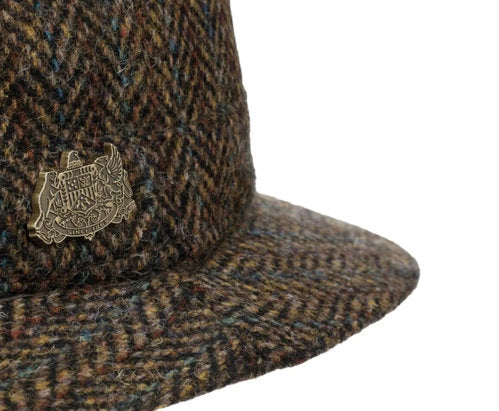 STETSON Deerstalker HARRIS TWEED bucket Wollhut Stoffhut