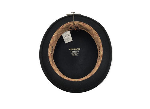 STETSON Bowler Melone Wollfilz schwarz Gr.M
