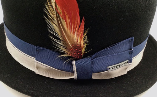 STETSON Bowler Melone Wollfilz schwarz Gr.M