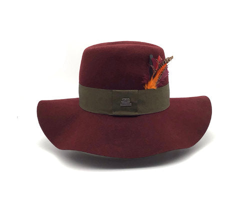 STETSON Schlapphut bordeaux Filzhut PLUM Wollfilz UNISEX Gr.L