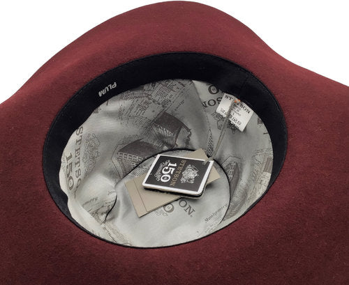 STETSON Schlapphut bordeaux Filzhut PLUM Wollfilz UNISEX Gr.L