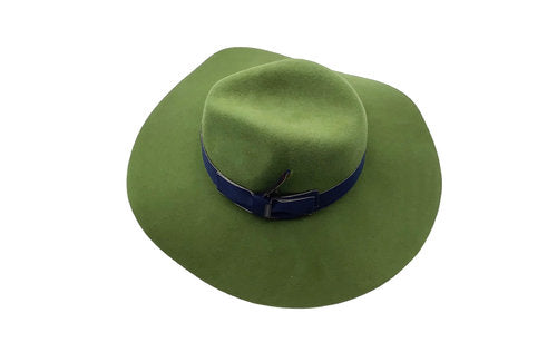STETSON Schlapphut Filzhut Damenhut Wollfilz grün Gr.55