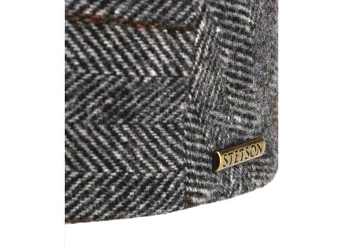 STETSON Mütze KENT Flatcap grau Gr.S herringbone