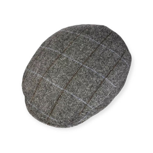 STETSON Mütze KENT Flatcap grau Gr.S herringbone