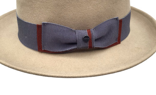 STETSON OPEN CROWN BOWLER Melone beige Filzhut