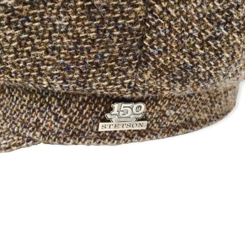 STETSON Mütze PEABODY Ballonmütze Gr.56 Vintage braun Tweed Schirmmütze