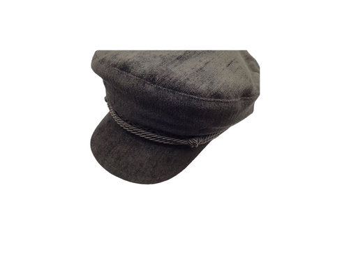 STETSON Mütze Elbsegler tiefschwarz RIDERS CAP Samt fisherman Gr. S Schirmmütze