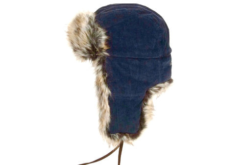STETSON Mütze Trapper Fellmütze Cord Fliegermütze Chapka Bomber Cap