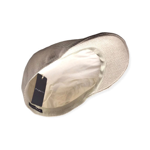 BUGATTI Mütze Schiebermütze flatcap Leinen Gatsby Sommer