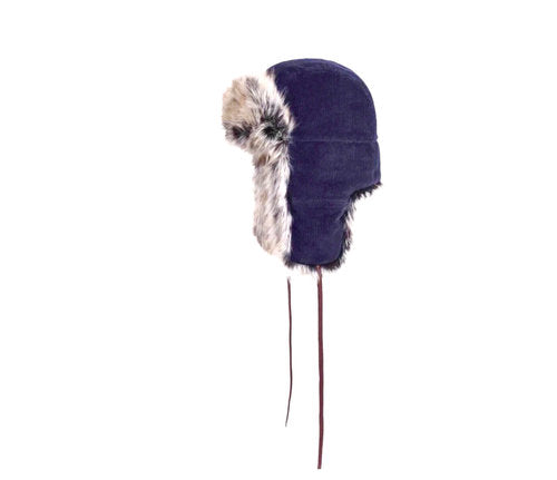 STETSON Mütze Trapper Fellmütze Cord Fliegermütze Chapka Bomber Cap