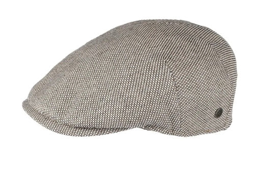 BUGATTI Mütze Schiebermütze flatcap Leinen Gatsby Sommer