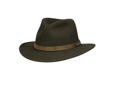 STETSON Filzhut braun/oliv SARDIS Outdoorhut MADE IN USA Traveller