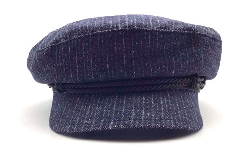 STETSON Mütze Elbsegler RIDERS-CAP blau/grau fisherman Winter Gr.S Schirmmütze