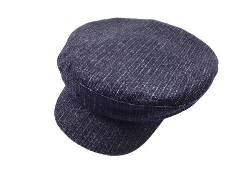 STETSON Mütze Elbsegler RIDERS-CAP blau/grau fisherman Winter Gr.S Schirmmütze