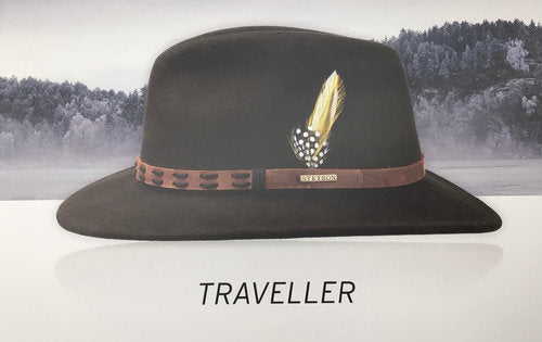 STETSON Traveller braun Filzhut Outdoorhut MADE IN USA Gr.XL