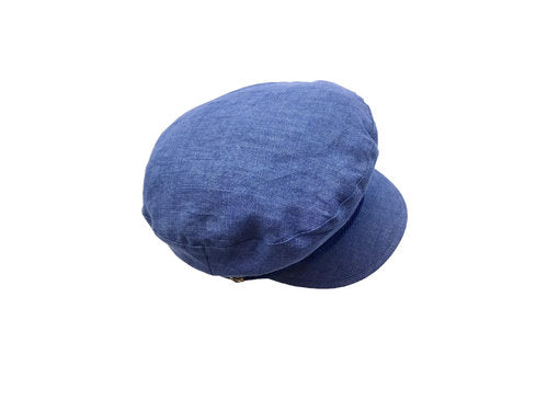 STETSON Mütze Elbsegler blau Leinen fisherman Sommer Schirmmütze