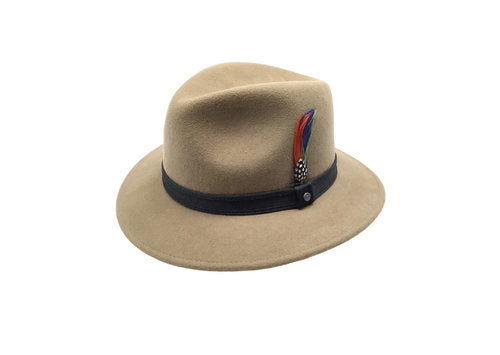 STETSON Filzhut TRAVELLER beige crushable Fedora