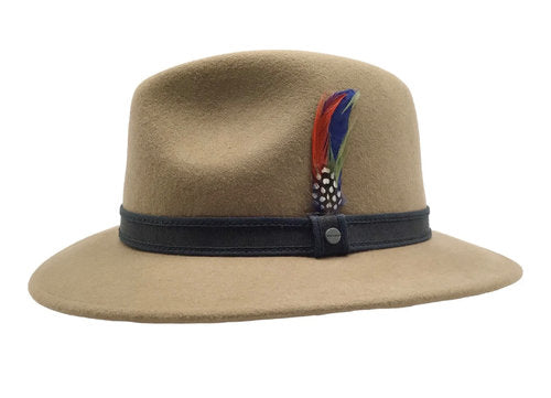 STETSON Filzhut TRAVELLER beige crushable Fedora