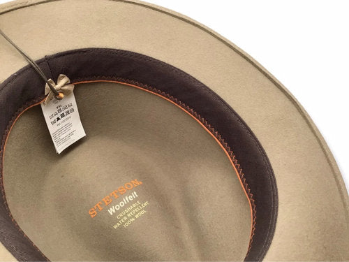 STETSON Filzhut TRAVELLER beige crushable Fedora