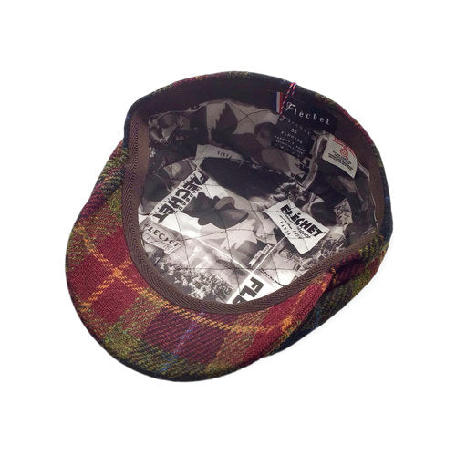 HARRIS-TWEED Mütze flèchet PATCHWORK Bakerboy multicolor Tweed warm