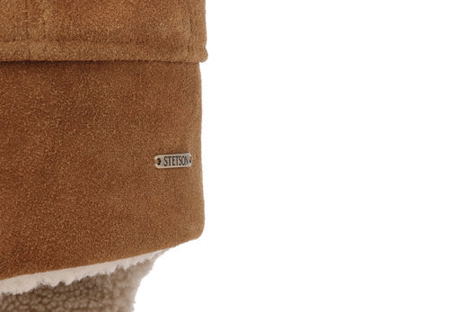 STETSON Mütze Leder Fliegermütze Chapka Bomber Cap Lapeer Gr.XL