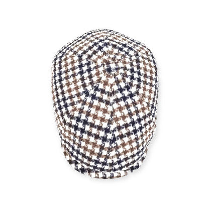 BUGATTI Mütze Schiebermütze flatcap Hahnentritt Sommer