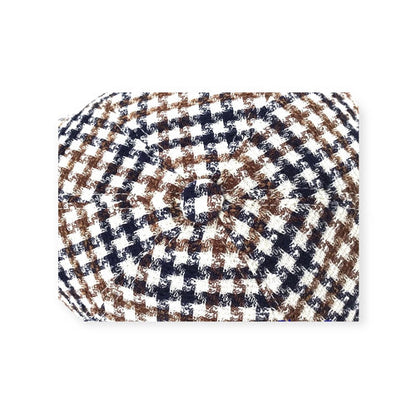 BUGATTI Mütze Schiebermütze flatcap Hahnentritt Sommer
