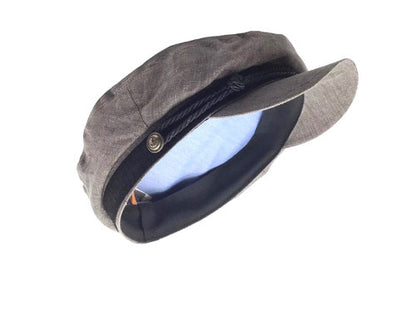 STETSON Mütze  Elbsegler grau Leinen fisherman Sommer Gr.61/XL Schirmmütze