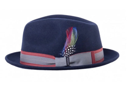 STETSON Traveller blau Fedora Gr.59