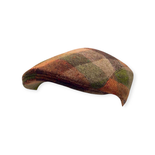 Wigèns Mütze IVY CAP oliv mehrfarbig DONEGAL TWEED kariert
