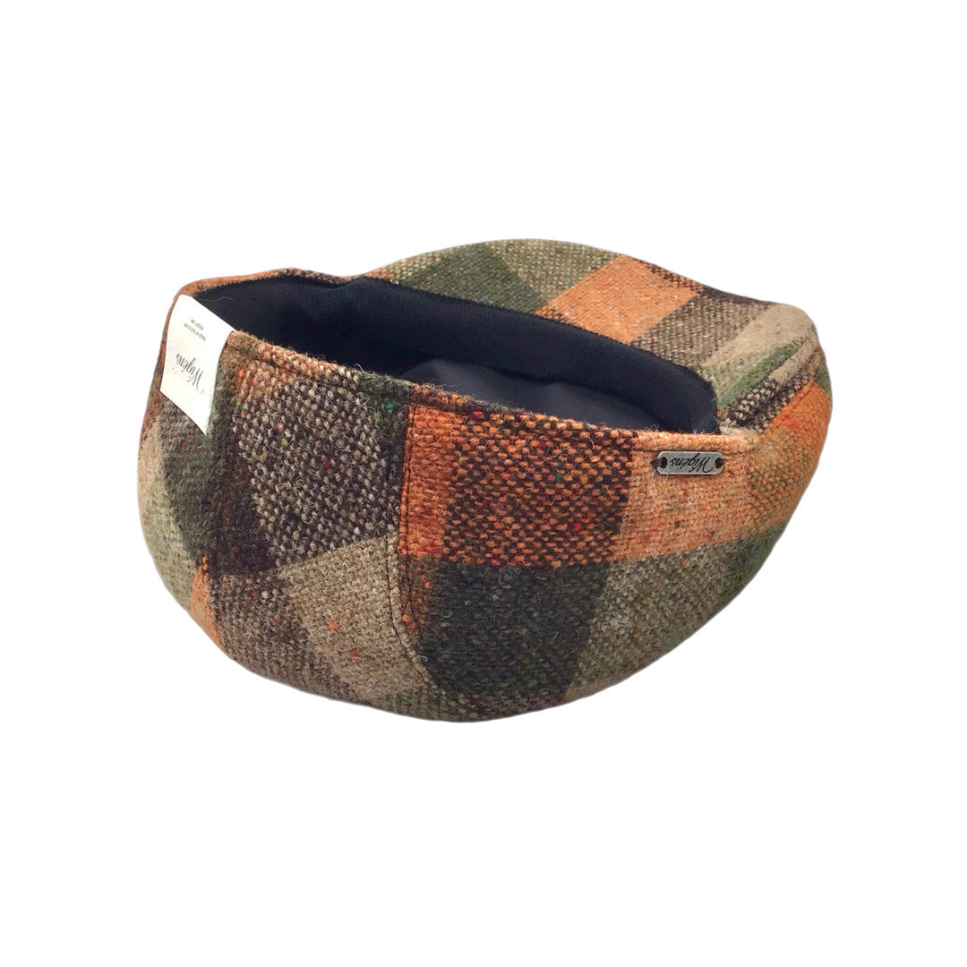 Wigèns Mütze IVY CAP oliv mehrfarbig DONEGAL TWEED kariert