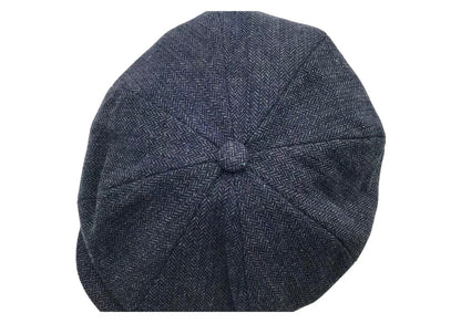 BRIXTON Mütze BROOD SNAP CAP NAVY herringbone blau