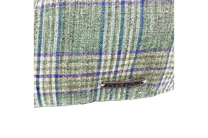 STETSON Mütze DUCK CAP Leinen TEXAS grün kariert Gr.S