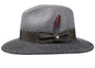 STETSON Filzhut Fedora grau TRAVELLER