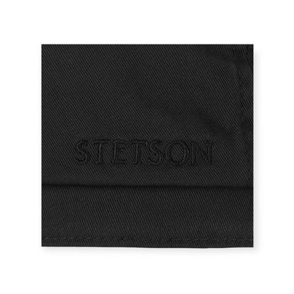 STETSON Mütze FLATCAP schwarz UPF40+ Cotton Twill