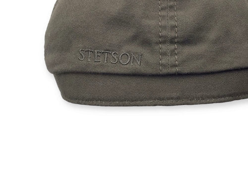 STETSON Mütze Hatteras oliv Cotton Twill UPF40+ Sommer