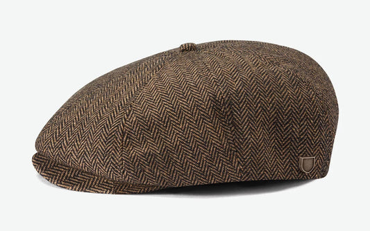 BRIXTON Mütze BROOD SNAP CAP braun herringbone