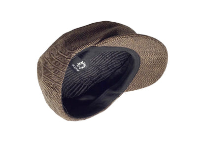 BRIXTON Mütze BROOD SNAP CAP braun herringbone