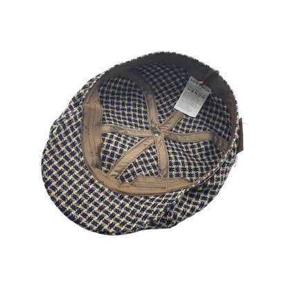 STETSON Mütze Hatteras Leinen/Seide Hahnentritt Gr.59/L Sommer
