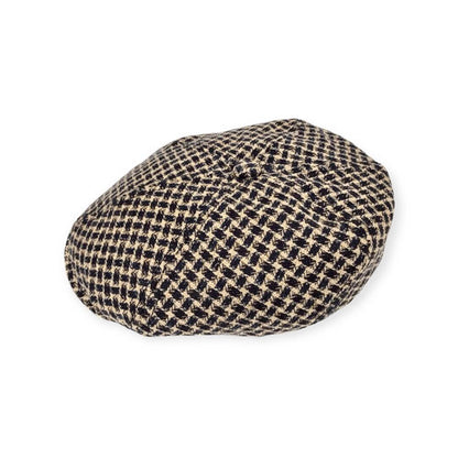 STETSON Mütze Hatteras Leinen/Seide Hahnentritt Gr.59/L Sommer