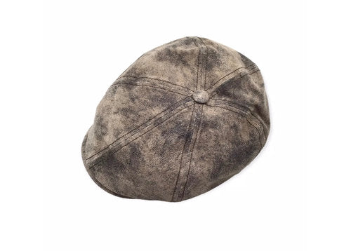STETSON Mütze Hatteras Ledermütze Vintage braun