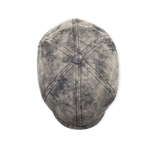 STETSON Mütze Hatteras Ledermütze Vintage braun