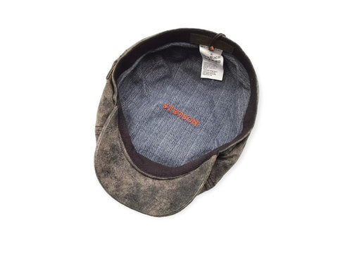 STETSON Mütze Hatteras Ledermütze Vintage braun