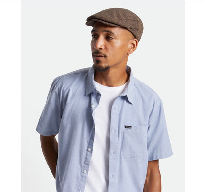 BRIXTON Mütze HOOLIGAN SNAP CAP braun herringbone FLATCAP