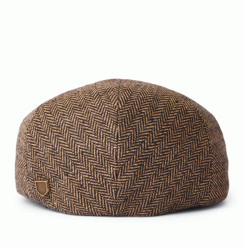 BRIXTON Mütze HOOLIGAN SNAP CAP braun herringbone FLATCAP