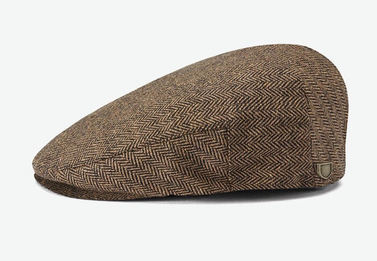 BRIXTON Mütze HOOLIGAN SNAP CAP braun herringbone FLATCAP