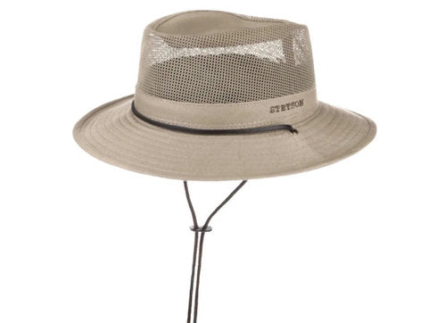 STETSON TAKANI Safarihut Trekkinghut Coolmax Baumwolle Stoffhut beige