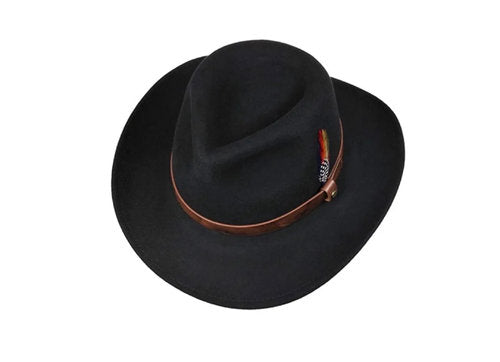 STETSON Westernhut OKLAHOMA Cowboyhut Wollfilz schwarz